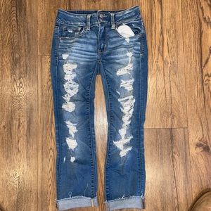 American eagle artist cropped jeans